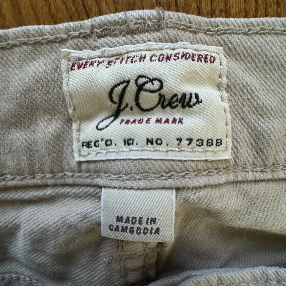 J Crew Khaki Men's‎ 484 Slim Fit Straight Leg Denim Stretch Jeans Size 31x34